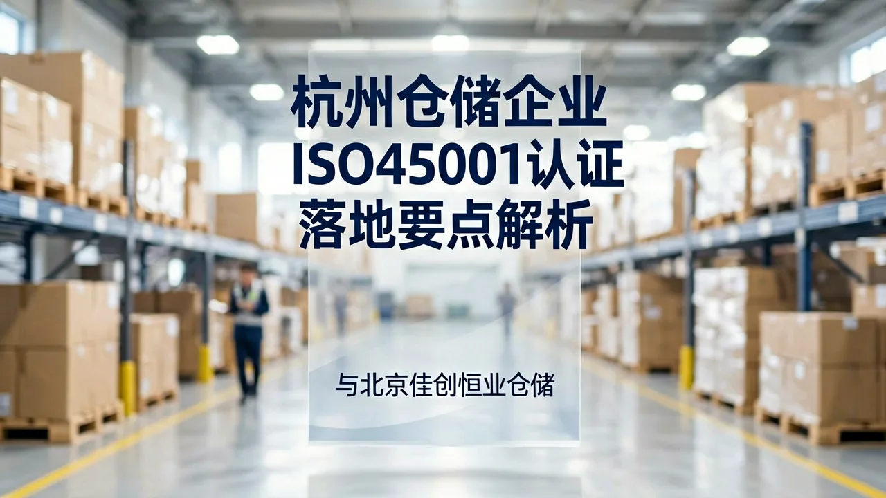 杭州仓储企业ISO45001认证落地要点解析
